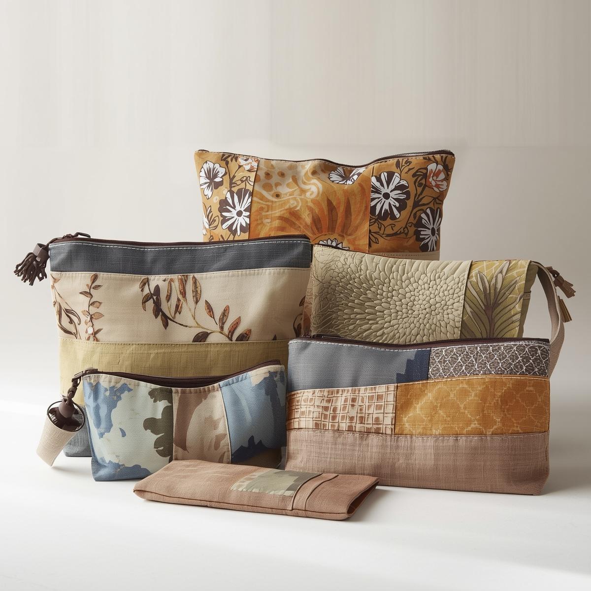 Fabric gift bags with natural twine ties